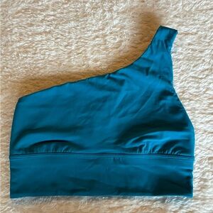 LULULEMON Align Asymmetrical Bra Top - 6, Hawaiian Blue (Teal)